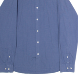 CALVIN KLEIN Slim Fit Mens Shirt Blue Check Long Sleeve S
