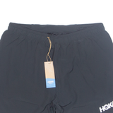 HOKA ONE ONE Womens Sports Shorts Black Relaxed L W32