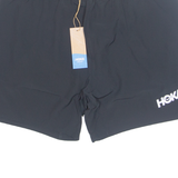 HOKA ONE ONE Womens Sports Shorts Black Relaxed L W32