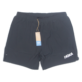 HOKA ONE ONE Womens Sports Shorts Black Relaxed L W32