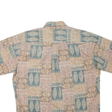 COOKE STREET Mens Shirt Brown Crazy Pattern L
