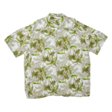 PURITAN Mens Hawaiian Shirt Grey Floral XL