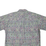 COOKE STREET Mens Shirt Grey Crazy Pattern XL