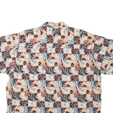 CROSSINGS Mens Hawaiian Shirt Beige Crazy Pattern XL