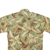 CAMPIA Mens Hawaiian Shirt Green Floral M