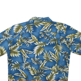 HUNT CLUB Mens Hawaiian Shirt Blue Floral M