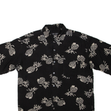 SILK ICON Pineapple Womens Shirt Black M