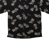 SILK ICON Pineapple Womens Shirt Black M