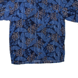 PURITAN Mens Hawaiian Shirt Blue Floral M