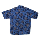 PURITAN Mens Hawaiian Shirt Blue Floral M