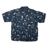 NEWPORT BLUE ISLAND Mens Shirt Blue Crazy Pattern L