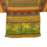 TOMMY BAHAMA Mens Hawaiian Shirt Brown Striped S