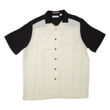 CARIBBEAN Mens Plain Shirt Cream L