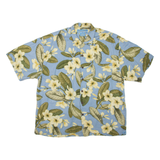 BERMUDA BAY Mens Hawaiian Shirt Blue Floral XL