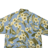 BERMUDA BAY Mens Hawaiian Shirt Blue Floral XL