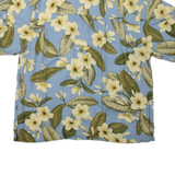 BERMUDA BAY Mens Hawaiian Shirt Blue Floral XL