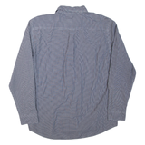 CHAPS Mens Shirt Blue Gingham Long Sleeve XL