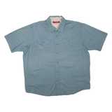 WRANGLER Mens Plain Shirt Grey XL