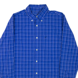 NAUTICA Mens Shirt Blue Check Long Sleeve M