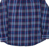 TOMMY HILFIGER Mens Shirt Blue Check Long Sleeve L