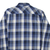 WRANGLER Mens Shirt Blue Check Long Sleeve M