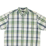 NAUTICA Mens Shirt Green Check L