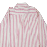 WRANGLER Mens Shirt Pink Striped Long Sleeve L