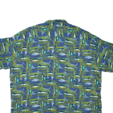 TOWNCRAFT Fish Mens Shirt Green Crazy Pattern XL