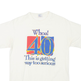 SOFTEE 40th Birthday Mens T-Shirt White L