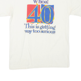 SOFTEE 40th Birthday Mens T-Shirt White L