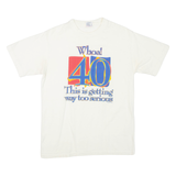SOFTEE 40th Birthday Mens T-Shirt White L