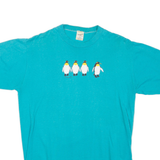 Penguin Womens T-Shirt Blue L