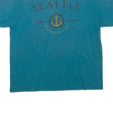 HEF-T Seattle Mens T-Shirt Blue USA L