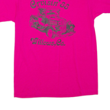 HANES Willows California Womens T-Shirt Pink USA L