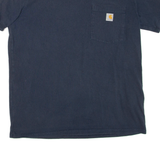 CARHARTT Womens T-Shirt Blue M