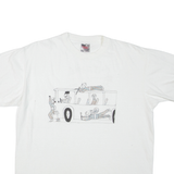 ONEITA Pride Of The Rockies Drumline Mens T-Shirt White USA XL