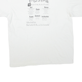 ONEITA Pride Of The Rockies Drumline Mens T-Shirt White USA XL