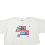 NIKE Cropped Womens T-Shirt White L