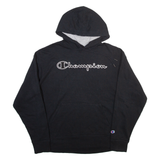 CHAMPION Mens Black Hoodie L