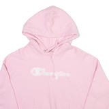CHAMPION Womens Pink Hoodie L