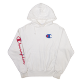 CHAMPION Mens White Hoodie S