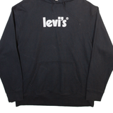 LEVI'S Mens Black Hoodie L