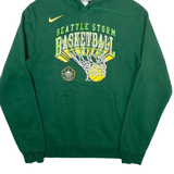 NIKE Seattle Storm Basketball Mens Green Hoodie USA S