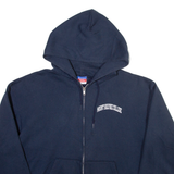 CHAMPION Mount Holyoke College Mens Blue Hoodie Full Zip USA L