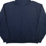 CHAMPION Mount Holyoke College Mens Blue Hoodie Full Zip USA L