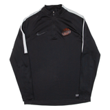 NIKE Paris Mens Sweatshirt Black 1/4 Zip M