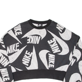NIKE Cropped Womens Sweatshirt Black M