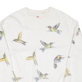 LEVI'S Relaxed Fit. Birds Womens Sweatshirt White S