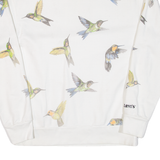 LEVI'S Relaxed Fit. Birds Womens Sweatshirt White S