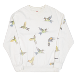 LEVI'S Relaxed Fit. Birds Womens Sweatshirt White S